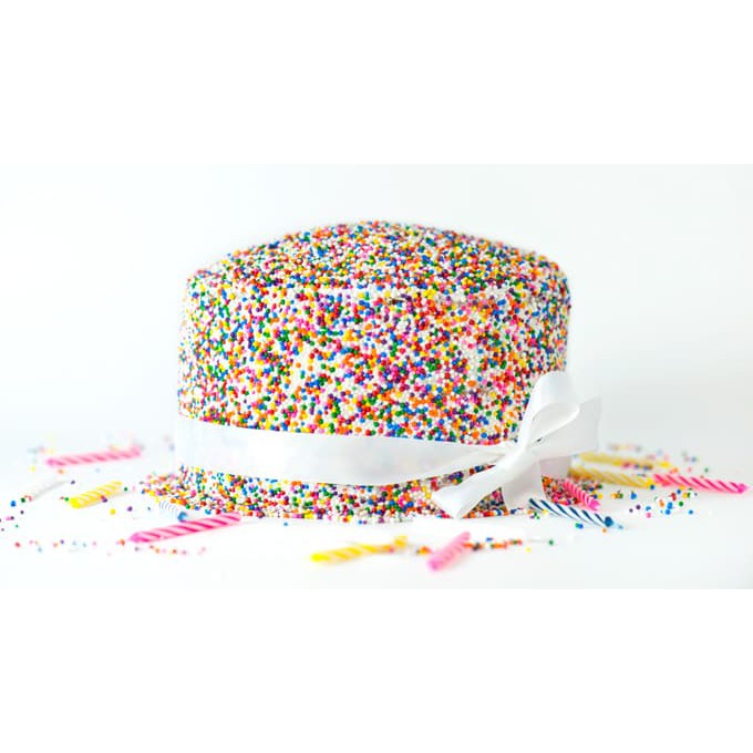 SPRINKLES BULAT PASIR 50GR - SPIKEL TRIMIT TABURAN WARNA WARNI HIASAN CUP CAKE BUTIR RAINBOW CONFETTI