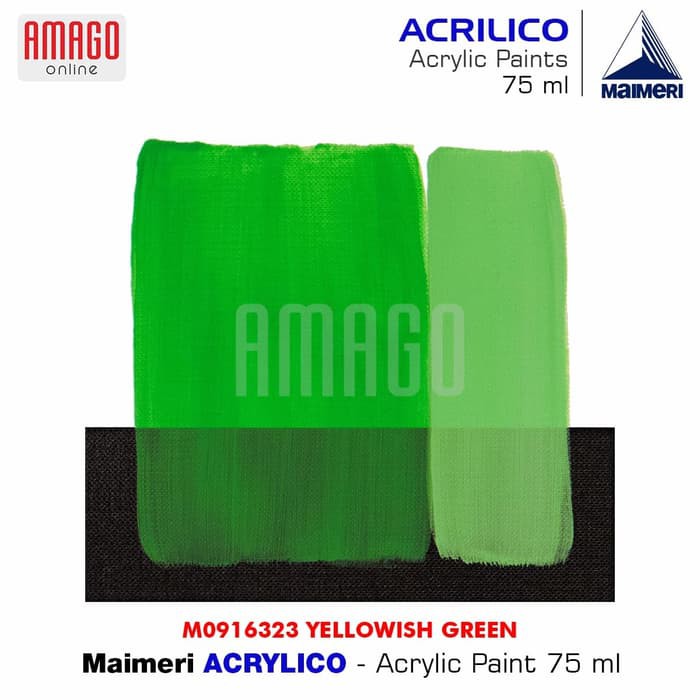 MAIMERI ACRILICO - ACRYLIC PAINT - YELLOWISH GREEN - 75ML - M0916323