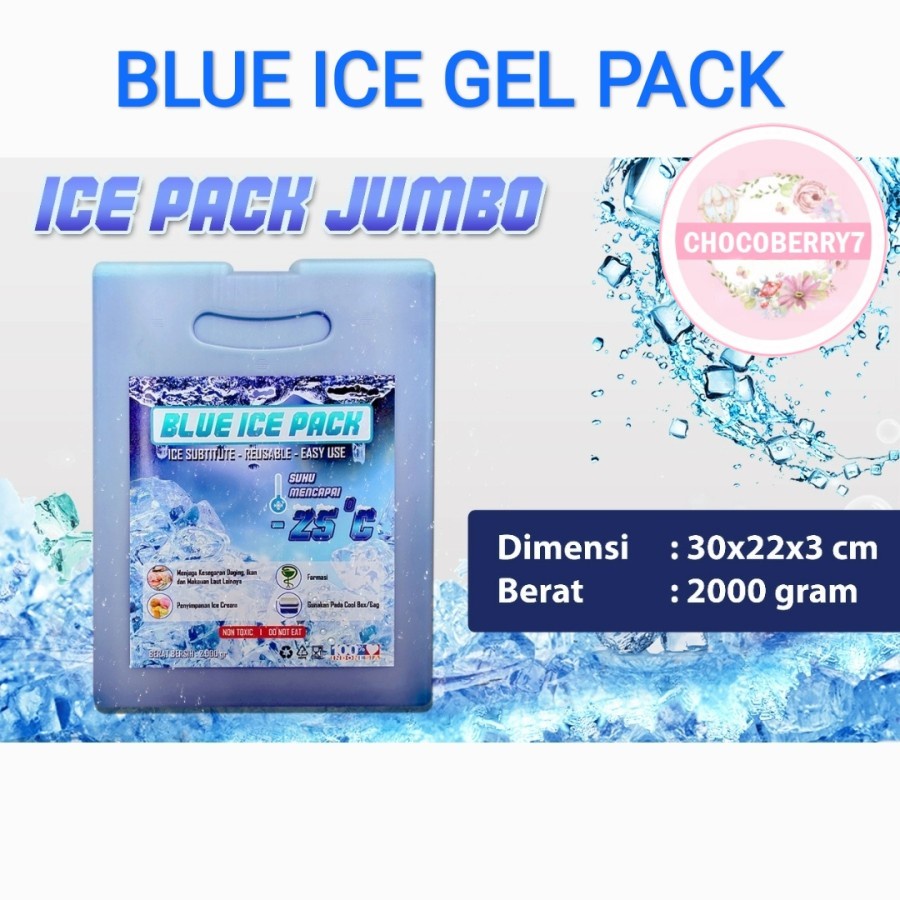 Ice Pack Jumbo Blue Ice Pack Jumbo Reusable Pengganti Dry Ice