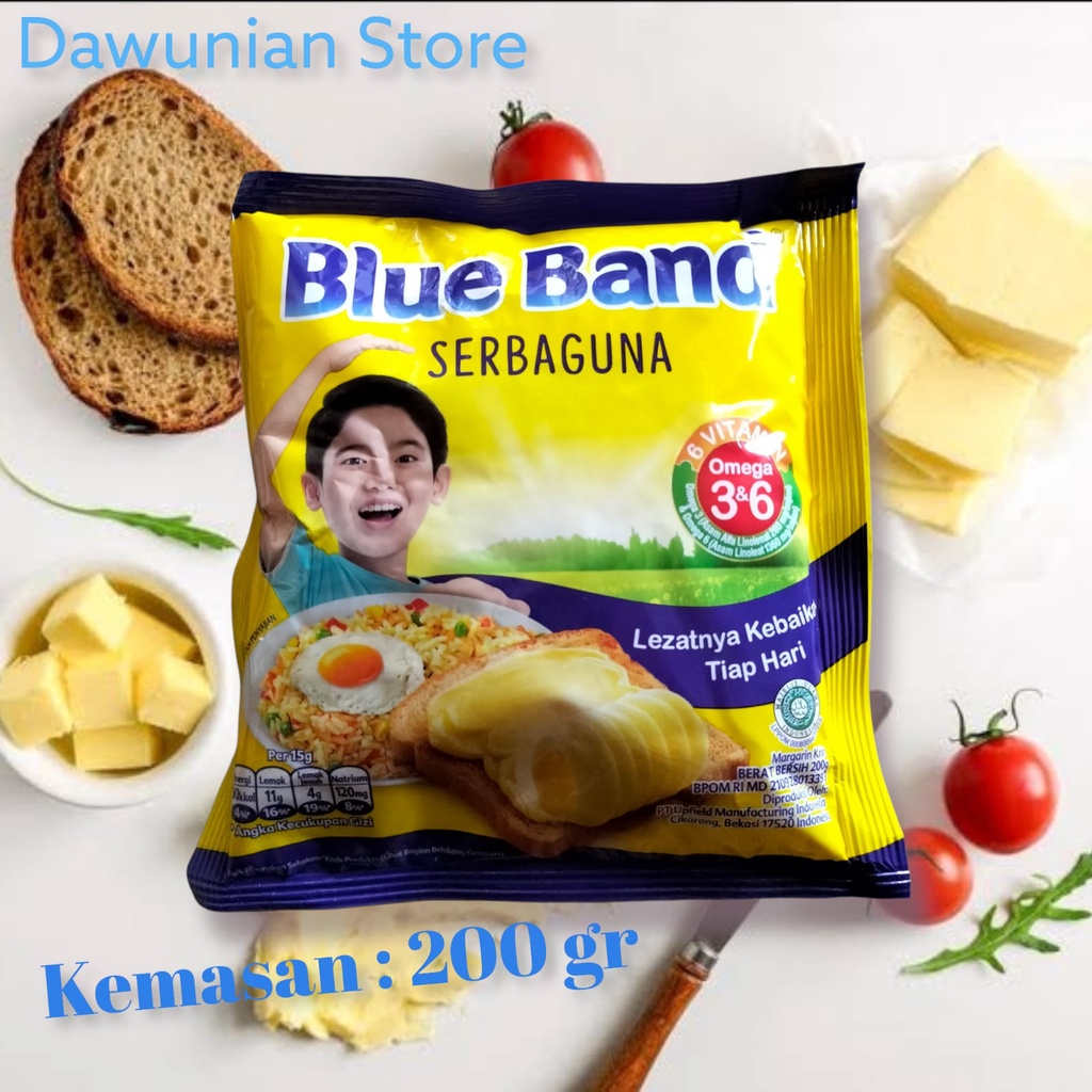 

Margarin Mentega Blue Band Serbaguna / Blue Band Sachet 200 Gram