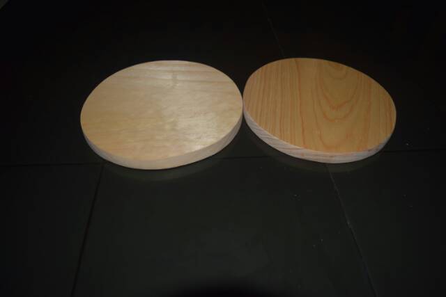 Talenan Kayu 18cm Pinus Bulat Kayu Pinus Halus Elegan Bulat 18cm