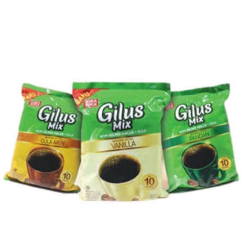 

TORABIKA GILUS MIX BAG 10X23G(GULA AREN,VANILA,PANDAN)