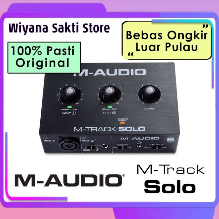 {suhadistore} M-Audio M-Track SOLO / M Audio M Track MTrack - Soundcard Recording Murah