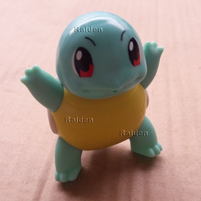 pokemon kura-kura squirtle asli mainan tembak air koleksi anak