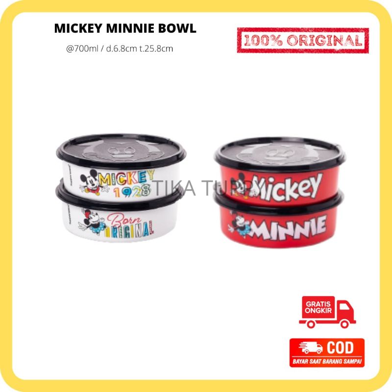 PROMO MICKEY MINNIE BOWL TUPPERWARE ORIGINAL