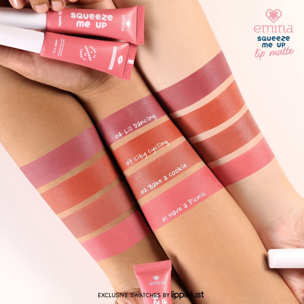 Emina Squeeze Me Up | Lip Cream | Lip Gloss | Mascara | Concealer | Maskara Alis