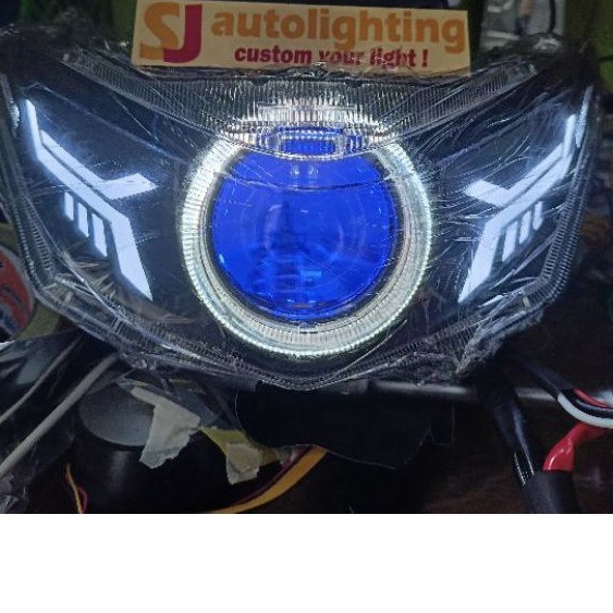 reflector lampu depan beat deluxe custom led proji