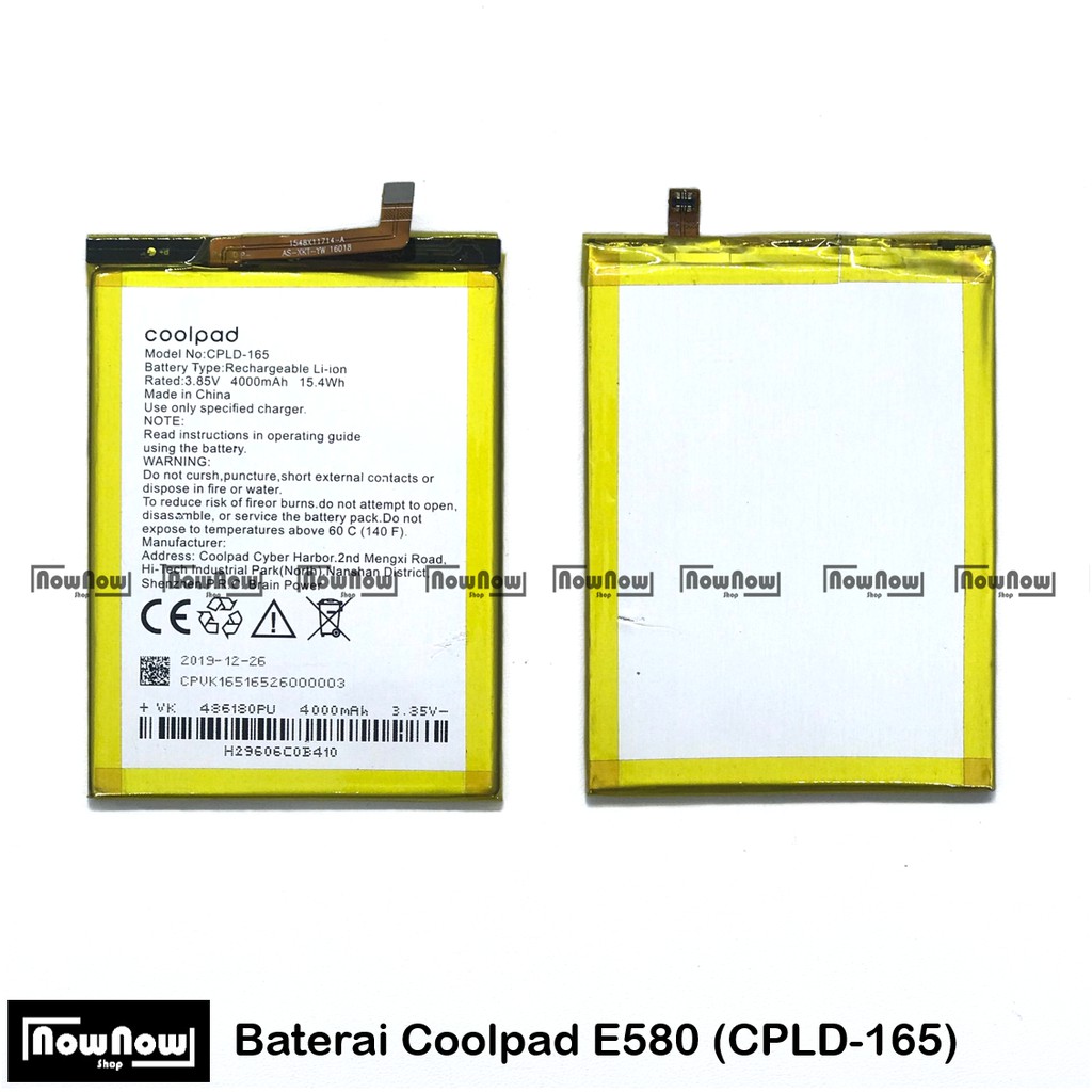 Baterai Coolpad E580 CPLD-165 Original Batre Batrai Battery HP CPLD165 Cool Pad