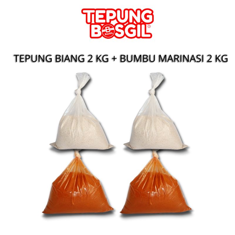 Tepung Premium Fried Chicken (Tepung Biang 2 kg + Bumbu Marinasi 2 kg)