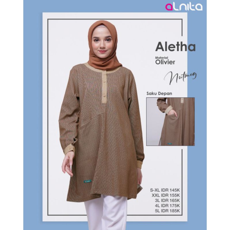 TUNIK ALETHA by ALNITA / Baju atasan wanita