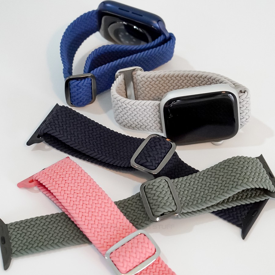 Apple Watch Strap Braided Solo Loop Adjustable for Apple Watch SE 1-9 Ultra