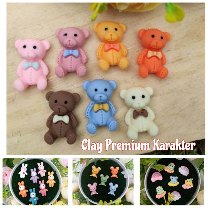 Clay Resin Karakter Seri 3 Clay Premium Karakter Clay Karakter Clay Unik Clay Lucu Clay
