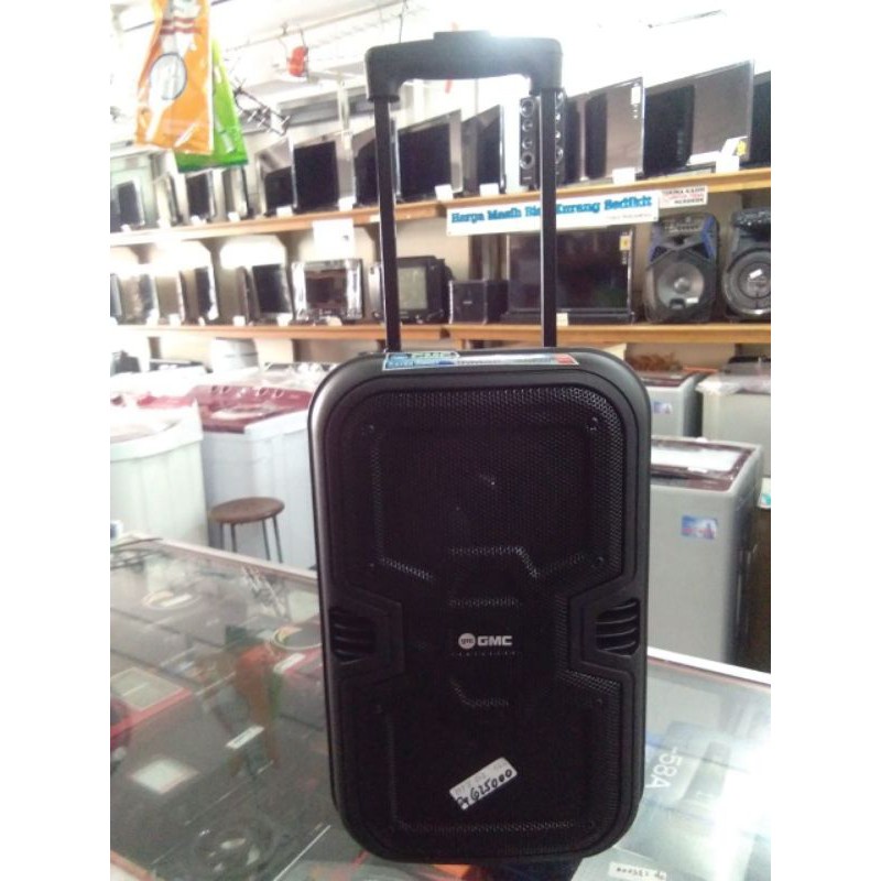 Gmc 897i Speaker Portable Bluetooth 8 inch + Free Mic