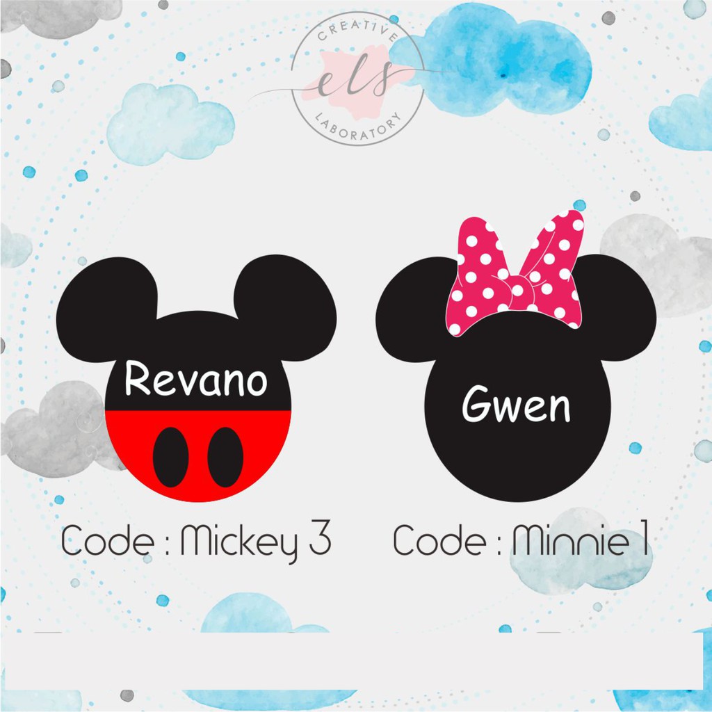 

stiker label nama custom waterproof anti air