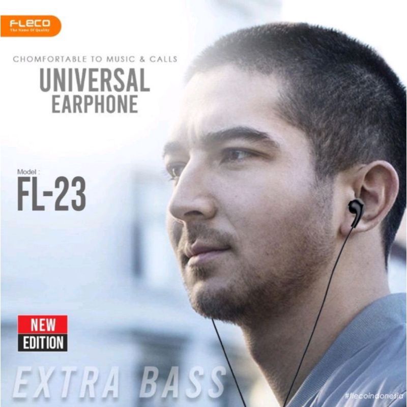 Headset FLECO FL-23 EXTRA BASS Handsfree FLECO FL23 EXTRA BASS Earphone FLECO FL-23 EXTRA BASS