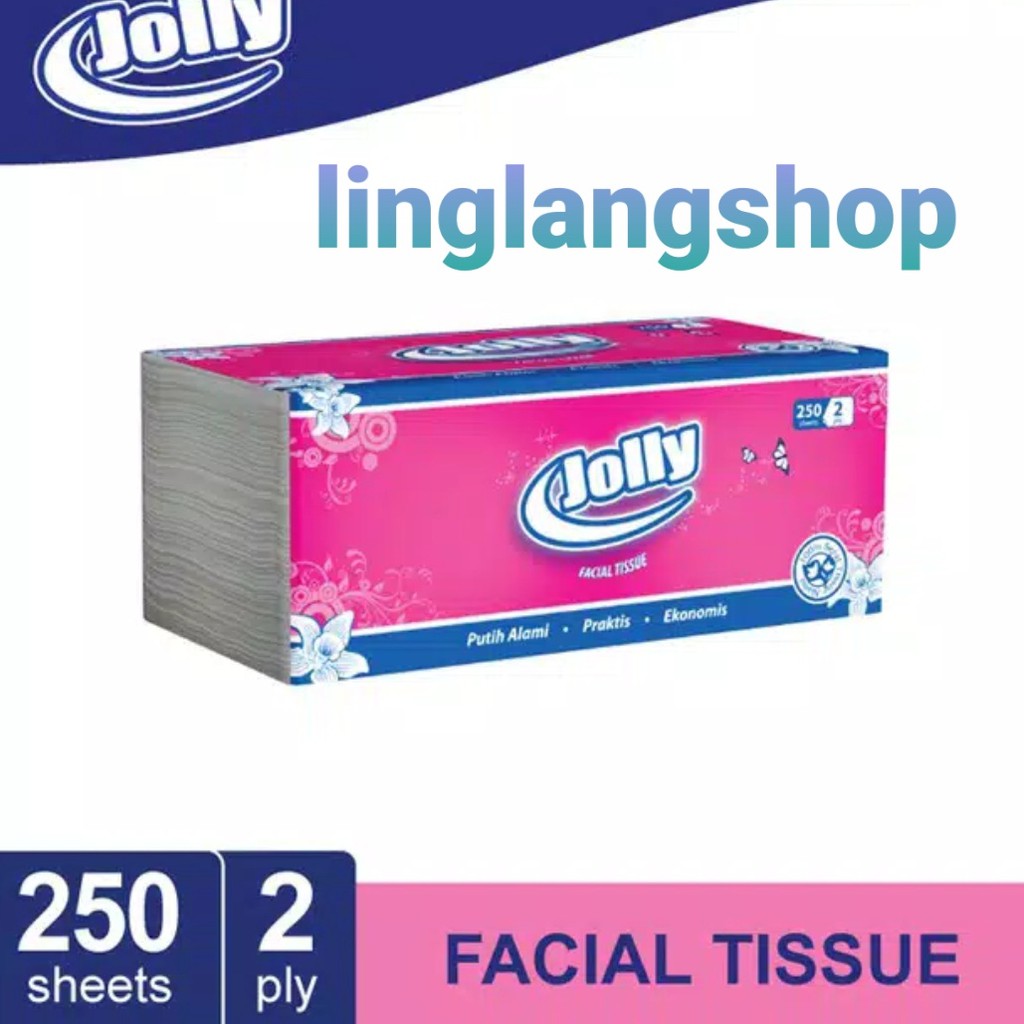 Tissue Jolly 250 sheet softpack tisu kering facial (no.152)