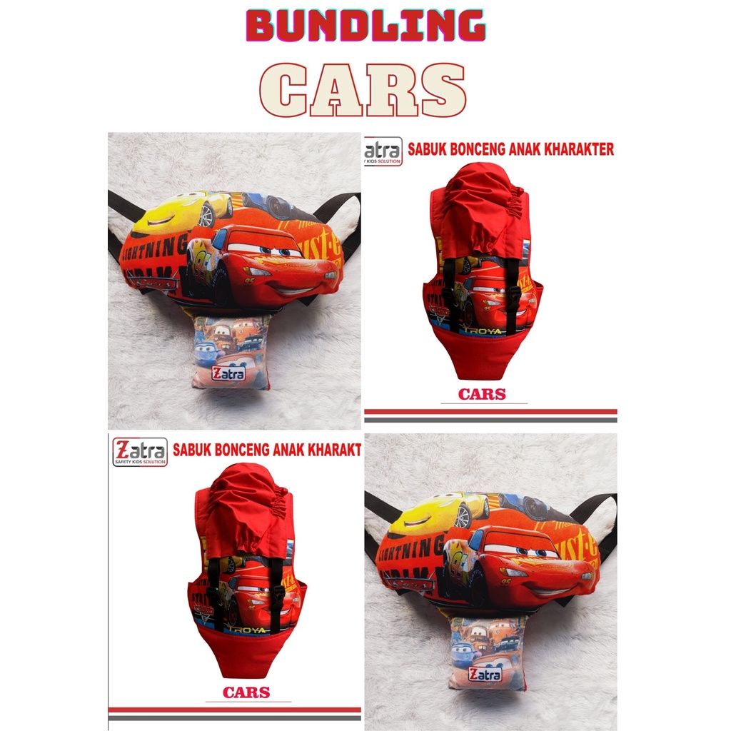 Paket Bundling Sabuk Bonceng Anak dan Bantal Motor Anak Zatra