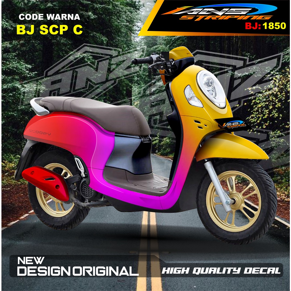 STICKER DECAL SCOOPY NEW DESAIN / STIKER SCOOPY FULL BODY / STIKER MOTOR SCOOPY NEW DESAIN / STIKER MOTOR TERBARU