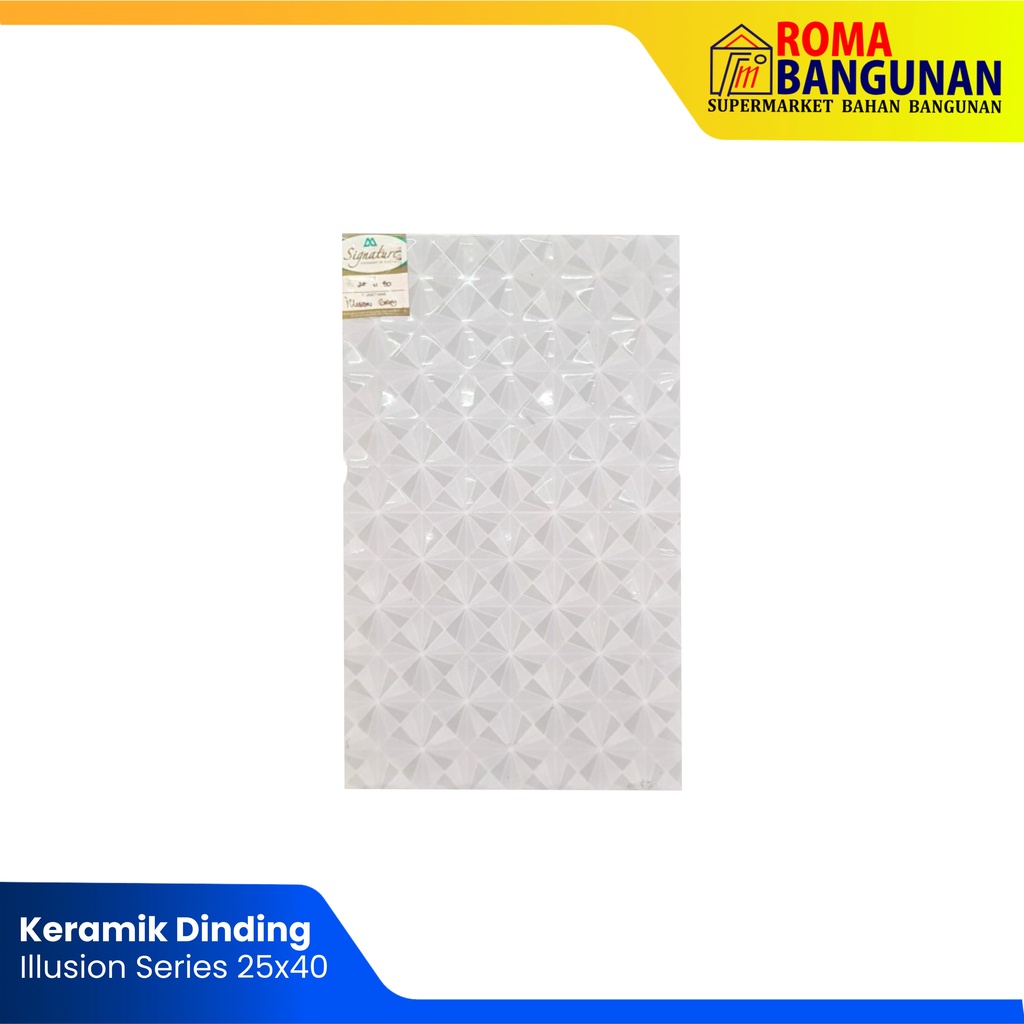 Mulia Keramik / Keramik Dinding Ilusion Grey Ilusion Beige 25X40