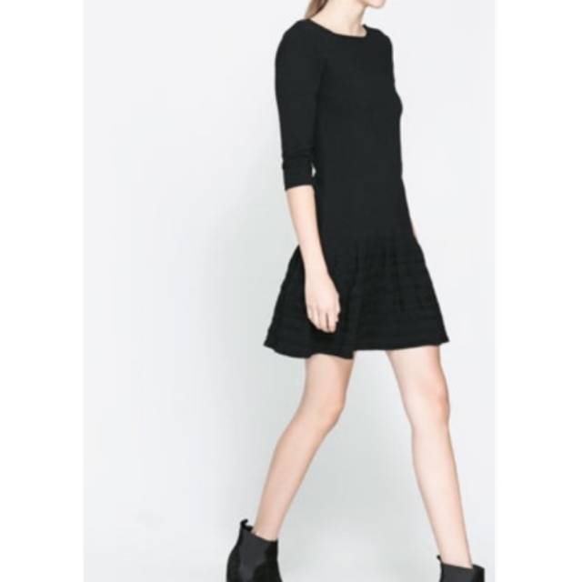 zara drop waist dress