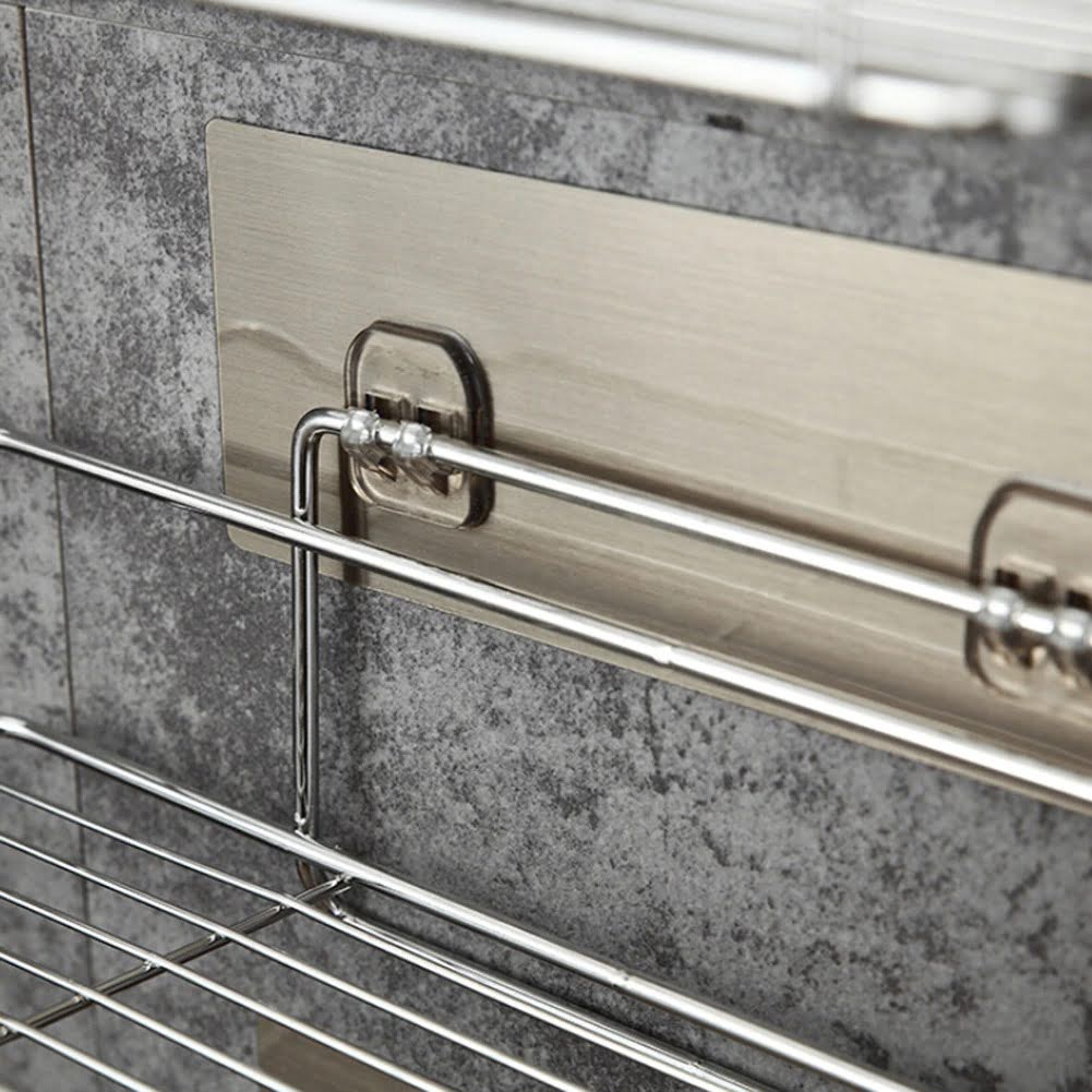 Rak Gantung Gantungan Kamar Mandi Sabun Sampo Dekorasi Premium Berkualitas Bahan Stainless Steel Tebal Kuat Kokoh Rak Botol Rak Dapur Ruang Kamar Serbaguna Anti Karat Bathroom Organizer Rack