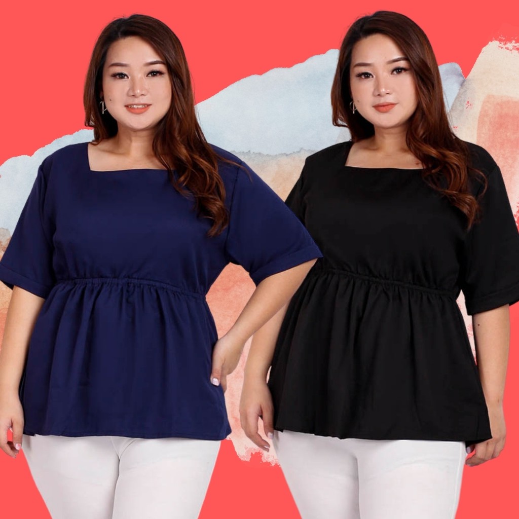 ATASAN BIG SIZE WANITA  BAJU  WANITA  JUMBO BAJU  BIG SIZE 