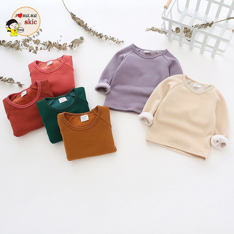  Kaos  T Shirt Katun Casual Anak  Perempuan  Lengan  Panjang  