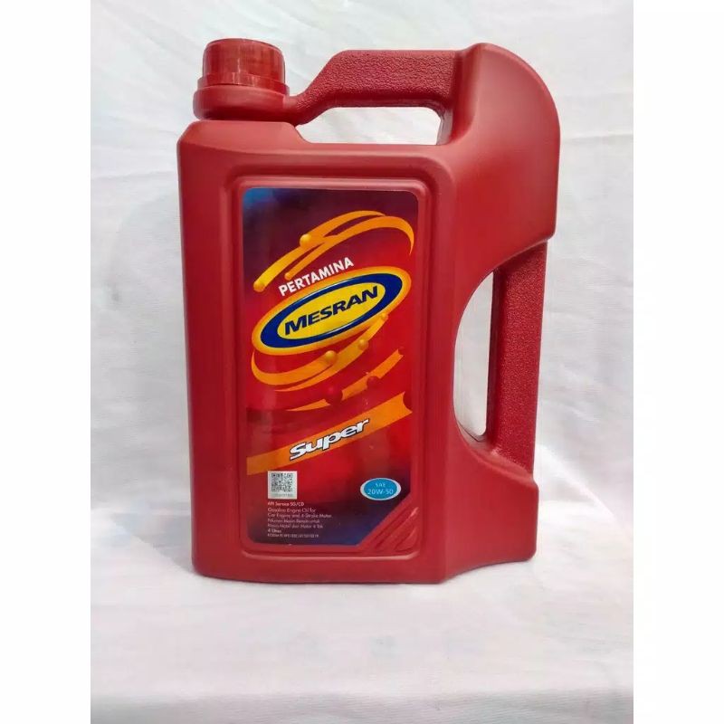 OLI MESIN MOBIL BENSIN MESRAN SUPER SAE 20W-50 4 LITER PERTAMINA