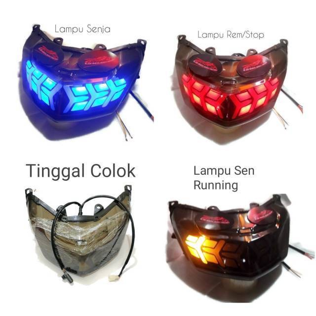 Lampu Stop Sein Led Nmax Model Lamborghini/Lampu stop nmax 2020 new