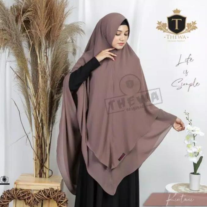 Jilbab Jumbo Syari Khimar Ceruti Pet Antem Jilbab Jumbo Hijab Muslim
