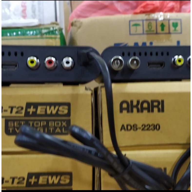 Set Top Box Akari  DVB-T2 with EWS - ADS-2230/ Alat penerima siaran digital