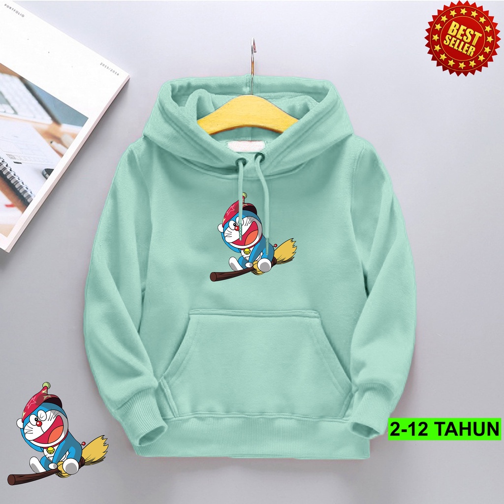 Hoodie Anak Laki Laki Perempuan / Hodie DORAEMON Anak Usia 2 3 4 5 6 7 8 9 10 11 12 Tahun / Jaket DORAEMO Anak Cewek Cowok / Switer Distro Bisa Cod / Suiter Anak Terbaru / Sweeter Anak