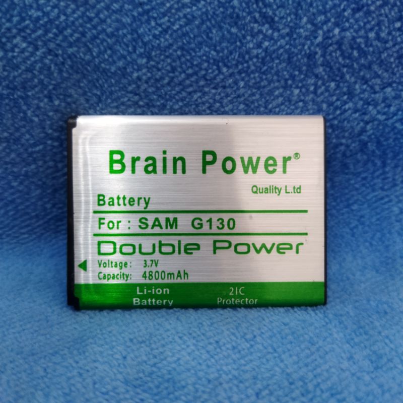 baterai batre Samsung G130 double power