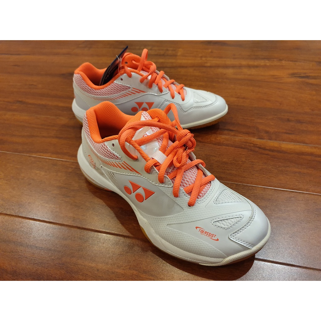Sepatu Badminton Yonex SHB65 X2 SHB65X2 SHB 65X2 White Orange Women Original
