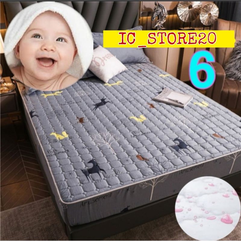 Sprei Waterproof / Sprei Protektor bermotif  ukuran 180x200cm