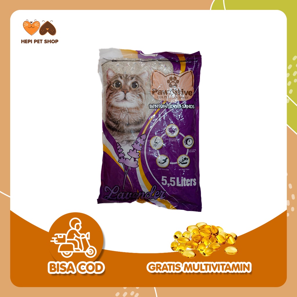 Pasir Pawsitive 5,5 L - Pasir Kucing