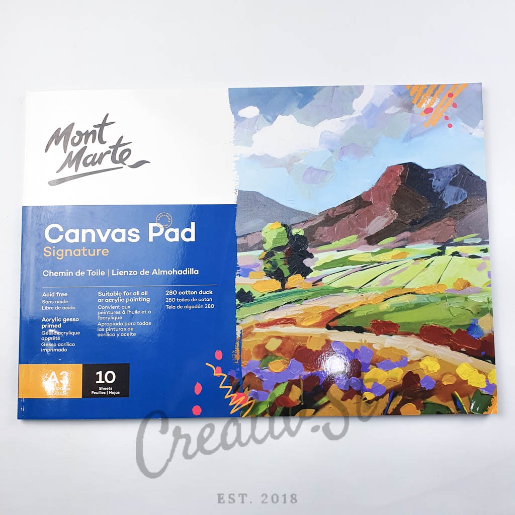 

MONT MARTE Canvas Pad A3 10 Sheet Caxx0023 42 Cm X 30 Cm