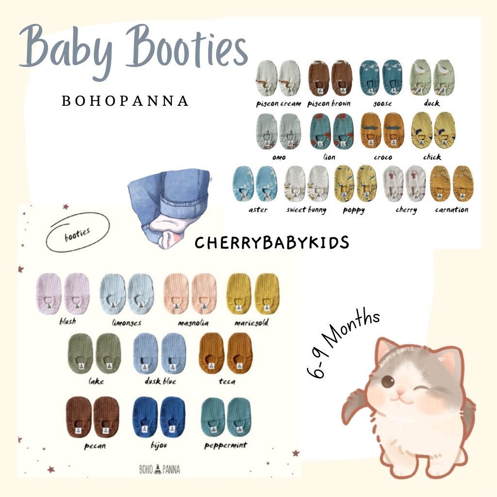 BohoPanna Booties Kaos Kaki Sepatu Bayi Boho Baby In Sole 10.5cm CBKS