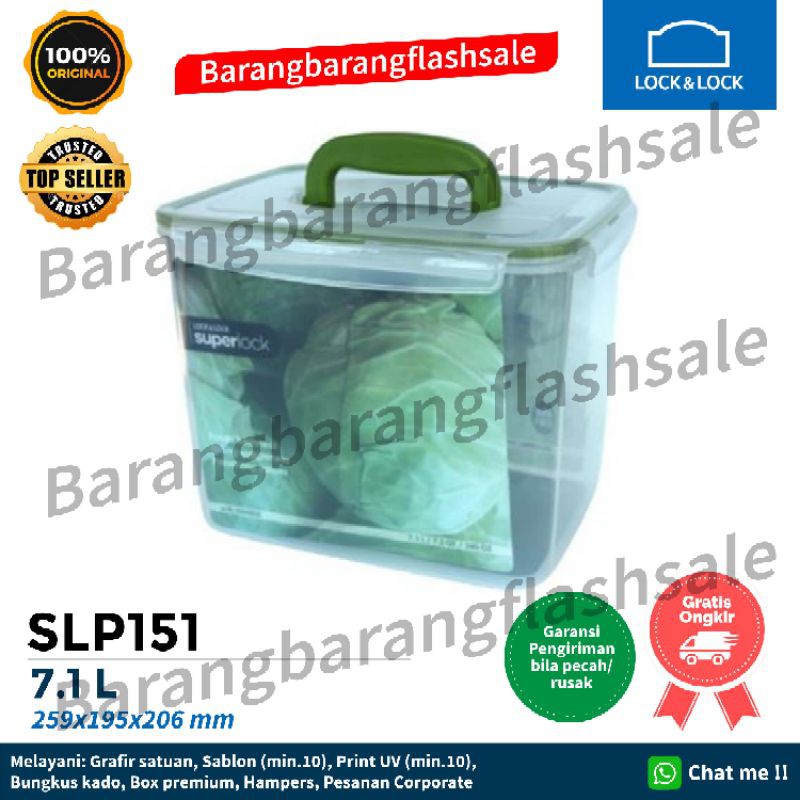 Lock n Lock Superlock Food Container with Handle 7.1L SLP151