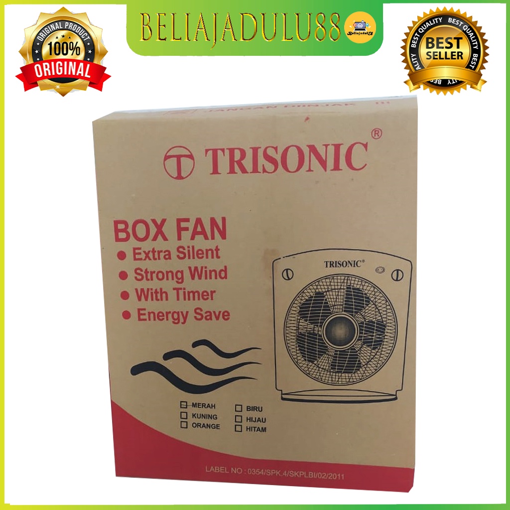 Beliajadulu88 Box fan kipas angin 12 inch trisonik 1208