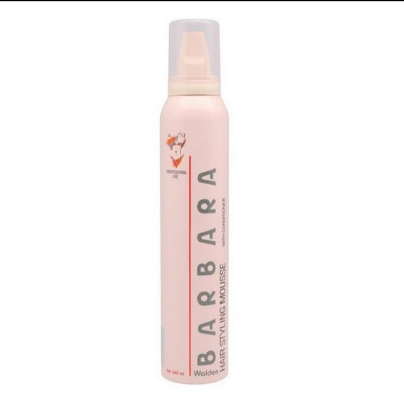 Barbara Walden Foam Mousse Coiffante Pink - Hair Styling / Barbara Foam / Pengeras Rambut