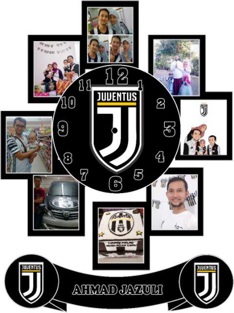 Jam Dinding Pigura Foto Karakterjuventus Hadiah Kado Custom Ultah Ulang Tahun Wisuda Unik