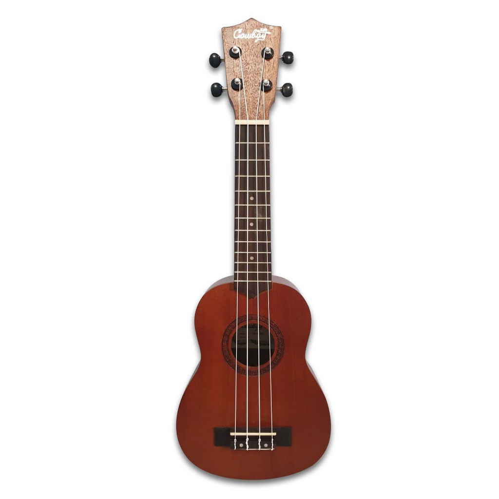 Ukulele Soprano Merk Cowboy Original Tipe Uk-21 NS Warna Coklat Bonus Tas Senar Pick Jakarta Murah