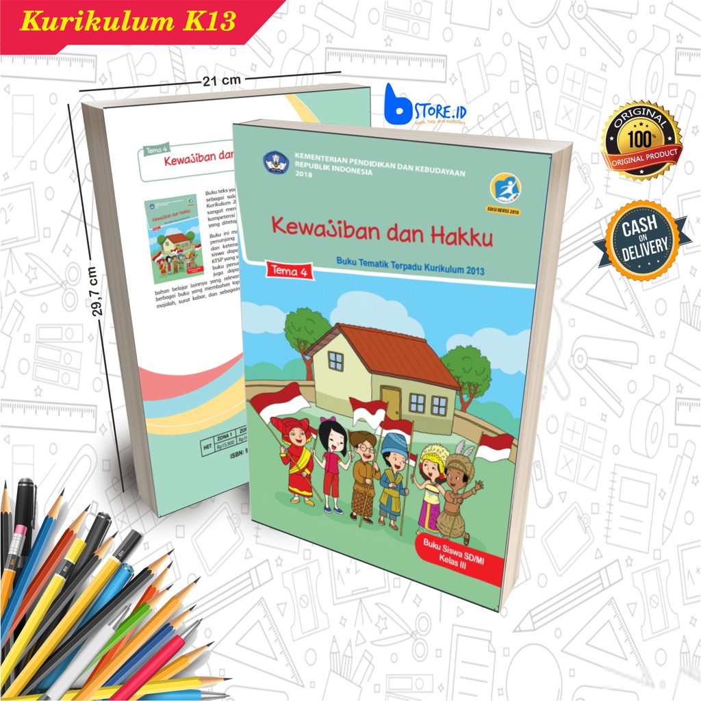 Buku Pelajaran Tematik SD Kelas 3 Semester 1 &amp; 2/Kurikulum 2013