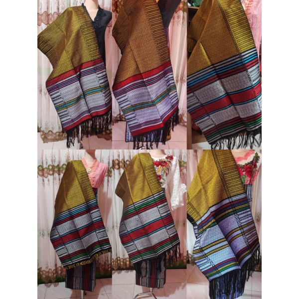 Songket Tarutung iccor moror setelan rok selendang Mandar tarutung tenunan tangan asli tarutung rok 