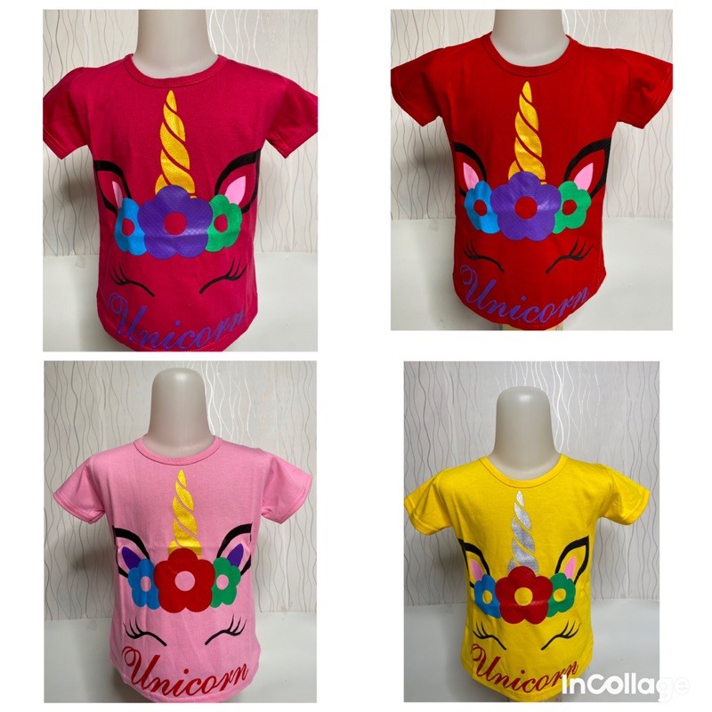 Kaos anak cewek (UNICORN)2-9 tahun