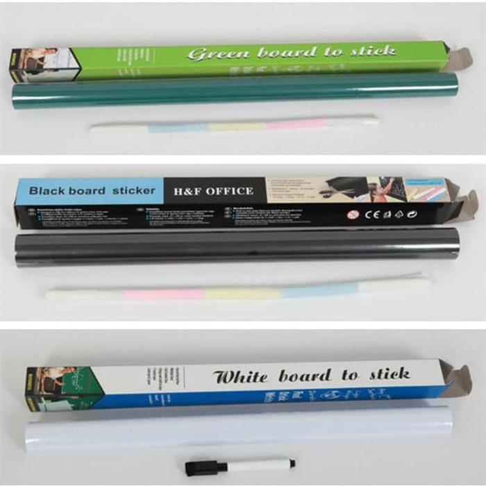 

WALLPAPER STICKER BLACK BOARD WHITE BOARD GREEN BOARD PAPAN TULIS - GREENBOARD