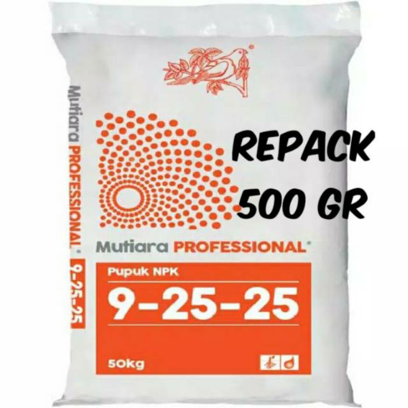 Pupuk Buah NPK Mutiara Professional 9-25-25 500 GRAM