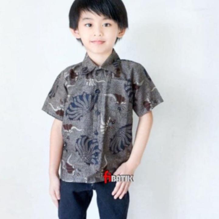 LANGSUNG KIRIM.. [BATIK ANAK] Kemeja batik anak-Batik anak-Baju batik anak laki-laki umur 2-12th hem