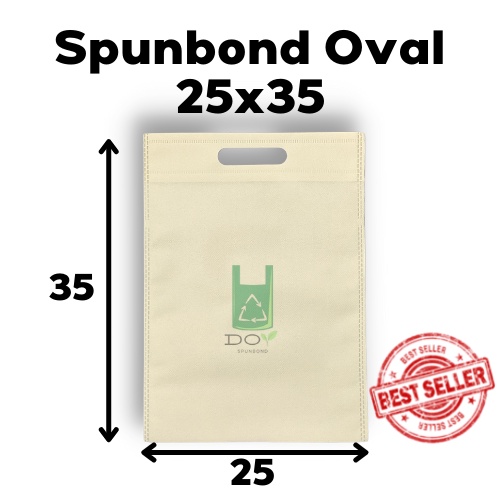 

Tas Spunbond Oval 25x35 | Spunbond Bag Oval 25x35 | Goodie Bag Oval uk 25x35 dengan Gramasi 70gsm